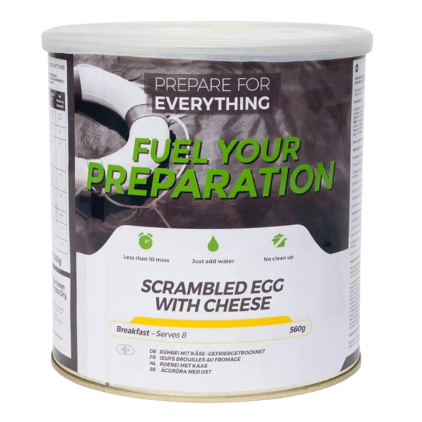 Fuel Your Preparation Scrambled Egg with Cheese Freeze Dried Meal Tin