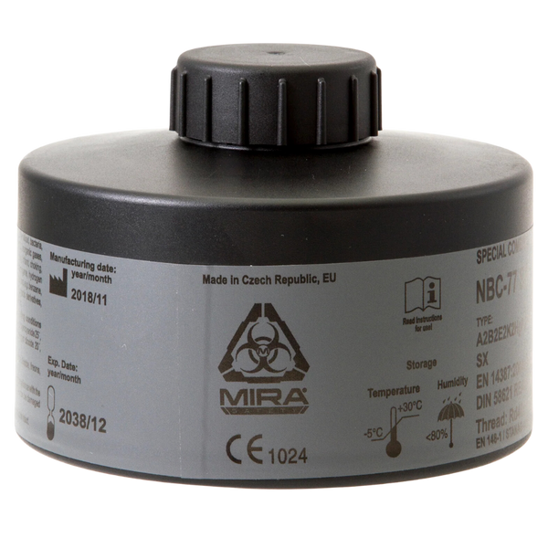 MIRA Safety NBC-77 SOF CBRN Gas Mask Filter 40mm Thread